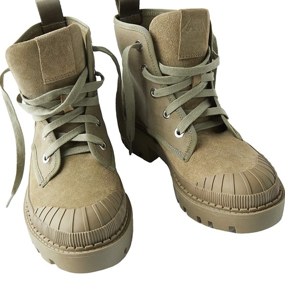 Zara flat canvas ankle boots - Picture 1 of 6